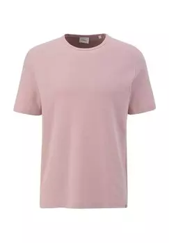 Футболка, хлопок, мужская S.Oliver, цвет 4163 Lilac/ Pink