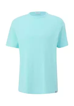 Футболка, хлопок, мужская S.Oliver, цвет 6040 Blue Green