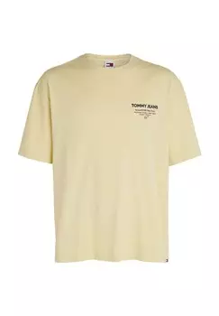 Футболка, хлопок, мужская TOMMY Jeans, цвет Zho Lemon Zest