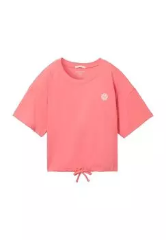 Футболка, хлопок, на шнурке, детская TOM TAILOR, цвет Dull Pink