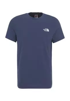 Футболка, хлопок, с логотипом, мужская THE NORTH FACE, синий