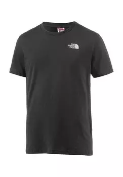Футболка, хлопок, с логотипом, мужская THE NORTH FACE, черный