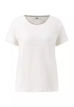 Футболка, хлопок, женская FYNCH-HATTON, цвет Milk