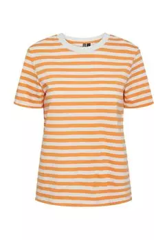 Футболка, хлопок, женская PIECES, цвет 177983001 Tangeri