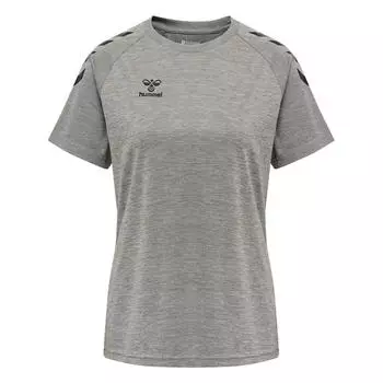 Футболка Hmlcore Xk Core Poly S/S для женщин Футболка для женщин S/S HUMMEL, темно-серый