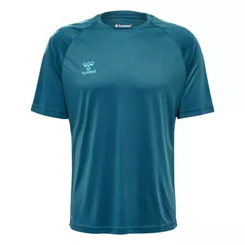 Футболка Hmlcore Xk Core Poly S/S Футболка S/S унисекс HUMMEL, берлинский синий/лунный синий/лунный синий