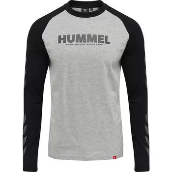 Футболка Hmllegacy Blocked унисекс Athleisure HUMMEL, цвет grau