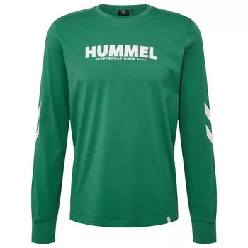 Футболка Hmllegacy L/S Футболка L/S Унисекс HUMMEL, бутылочно-зеленый
