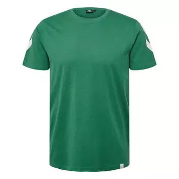 Футболка Hmllegacy с шевроном унисекс для спорта и отдыха HUMMEL, цвет gruen