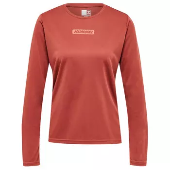 Футболка Hmlte Tola L/S Футболка L/S Женские HUMMEL, Бордо