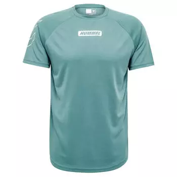 Футболка Hmlte Topaz Футболка S/S Мужчины HUMMEL, павлин синий
