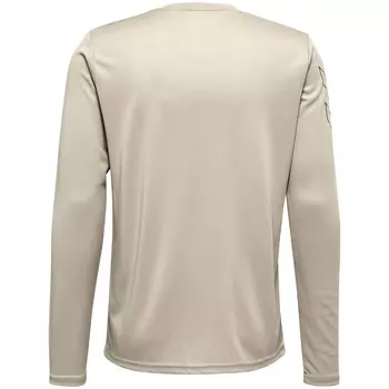 Футболка Hmlte Topaz L/S Мужская футболка L/S HUMMEL, галька серый