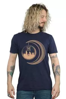 Футболка Хогвартса с Луной Harry Potter, темно-синий
