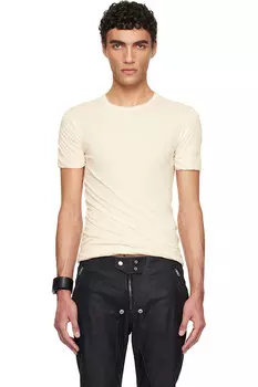 Футболка Hollywood double ss Rick Owens, цвет natural