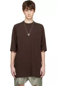 Футболка Hollywood Jumbo SS Rick Owens, цвет mahogany