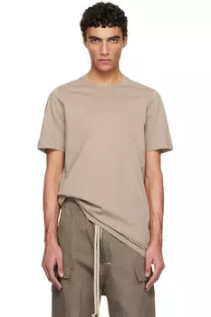 Футболка Hollywood Level серо-коричневого цвета Rick Owens