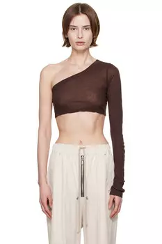 Футболка Hollywood Ziggy Rick Owens, цвет mahogany