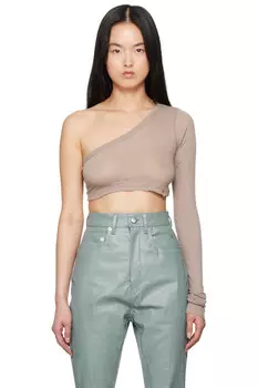 Футболка Hollywood Ziggy Rick Owens, цвет taupe