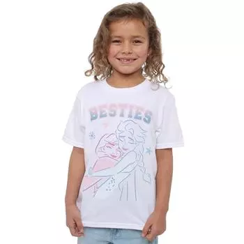 Футболка «Холодное сердце» Эльзы и Анны Besties Disney, белый