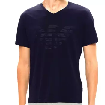 Футболка homme из органического хлопка Emporio Armani, синий