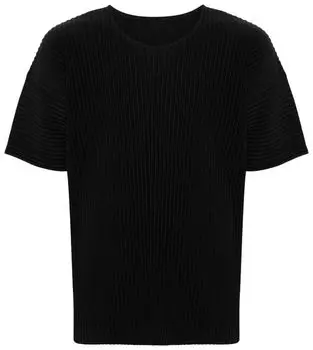 Футболка Homme Pliss Issey Miyake Basic T-Shirt 'Black', черный
