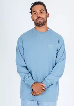 Футболка HONESTY RULES Longsleeves French Terry Signature, цвет aegean blue