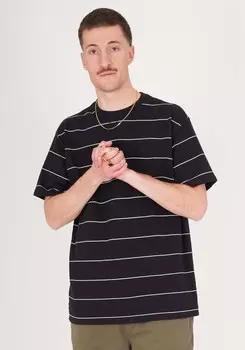 Футболка HONESTY RULES s Oversize French Terry Striped, черный