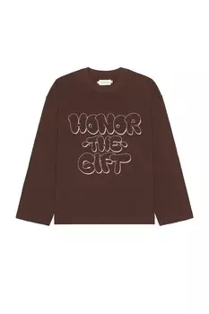 Футболка Honor The Gift Amp'D Up, коричневый