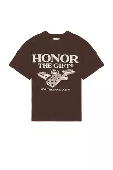 Футболка Honor The Gift Dominos, коричневый