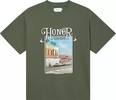 Футболка Honor The Gift Our Block Short-Sleeve Tee 'Olive', зеленый
