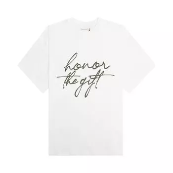 Футболка Honor The Gift Script T-Shirt White, белый