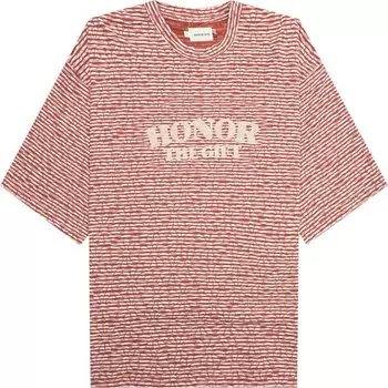 Футболка Honor The Gift Stripe Box 'Brick', красный