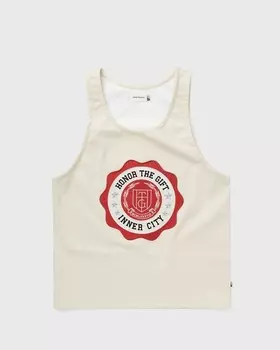 Футболка Honor The Gift Vegan Leather Tank, цвет bone