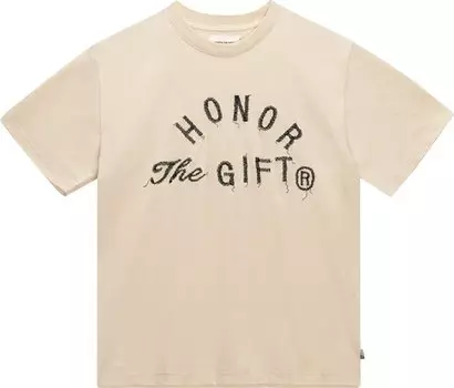 Футболка Honor The Gift Weathered Tee 'Cream', кремовый