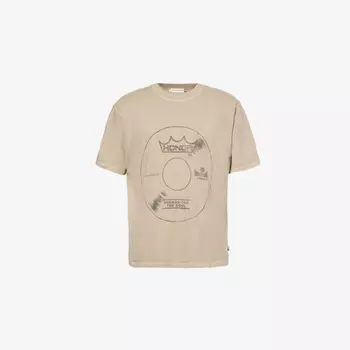 Футболка Honor Vinyl с короткими рукавами, свободного кроя, из хлопкового джерси Honor The Gift, серый