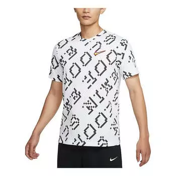 Футболка hoops basketball short sleeves t shirt men's white Nike, белый