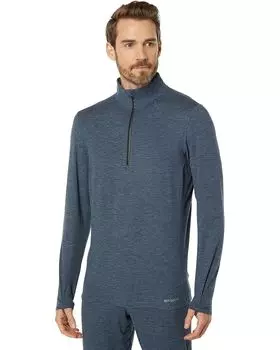 Футболка Hot Chillys Clima-Trek Zip-Tee, цвет Nightfall Heather