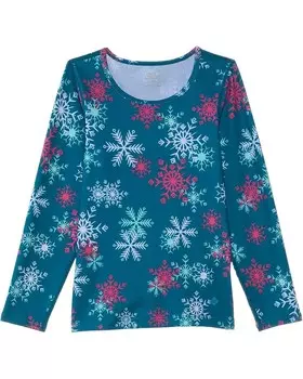 Футболка Hot Chillys Kids Originals Print Crew Neck, цвет Aerial Snowflake