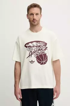 Футболка Hot Shot Tee Adidas Originals, бежевый