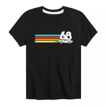 Футболка Hot Wheels 68 Car Stripes для мальчиков 8–20 лет Licensed Character