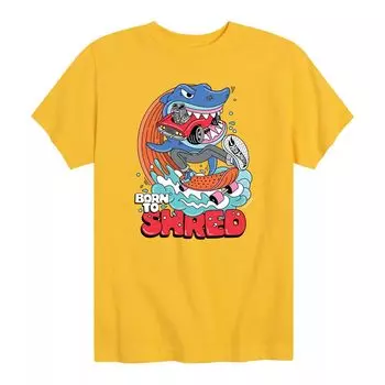 Футболка Hot Wheels Born To Shred для мальчиков 8–20 лет с рисунком Licensed Character, желтый