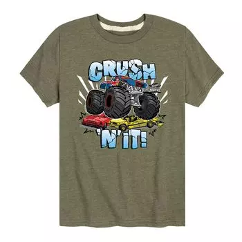 Футболка Hot Wheels Crush 'N' It для мальчиков 8–20 лет с рисунком Licensed Character