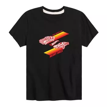 Футболка Hot Wheels Heart Race для мальчиков 8–20 лет Licensed Character, черный