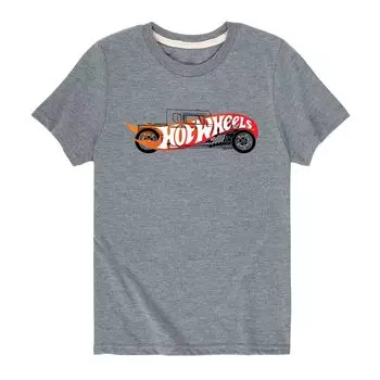Футболка Hot Wheels Hot Rod с логотипом для мальчиков 8–20 лет Licensed Character