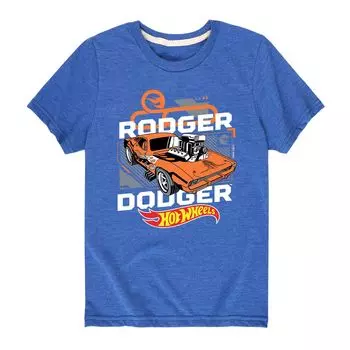 Футболка Hot Wheels Rodger Dodger для мальчиков 8–20 лет с рисунком Licensed Character, синий