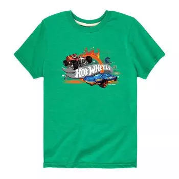 Футболка Hot Wheels с 8-битными игровыми машинками для мальчиков 8-20 лет Licensed Character