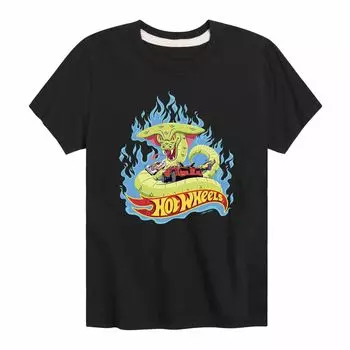 Футболка Hot Wheels с принтом «Пылающая кобра» для мальчиков 8–20 лет Hot Wheels