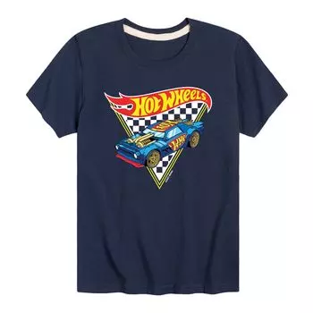 Футболка Hot Wheels с треугольным рисунком для мальчиков 8–20 лет Licensed Character, синий