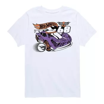 Футболка Hot Wheels Super Blitzen для мальчиков 8–20 лет с графическим рисунком, белый
