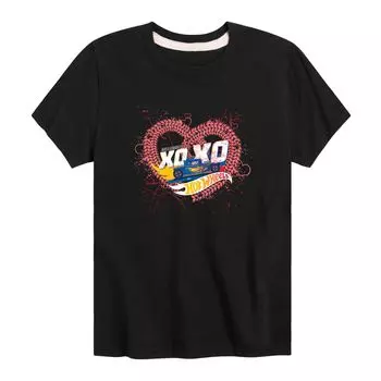 Футболка Hot Wheels XOXO для мальчиков 8–20 лет с сердечком Licensed Character